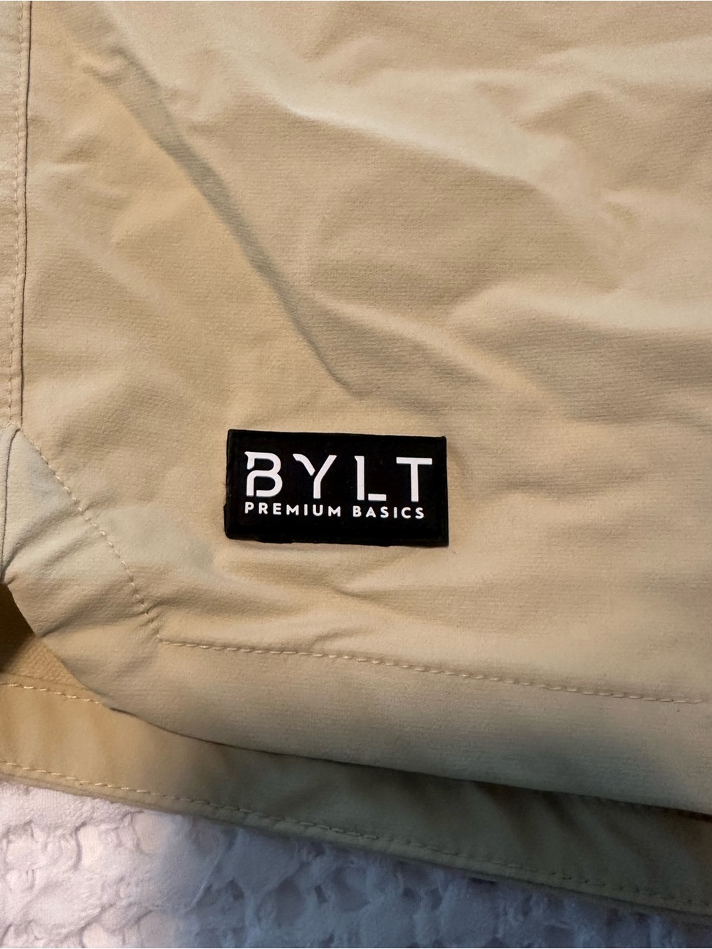 BYLT Basics Yellow Performance Drawstring Shorts - Picture 2 of 6